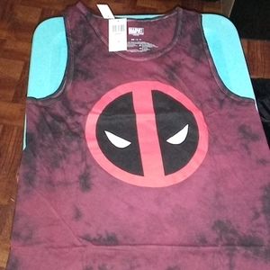DEADPOOL maroon wash tank size small